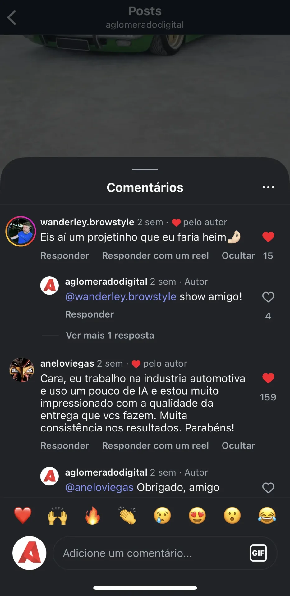 Comentário comunidade