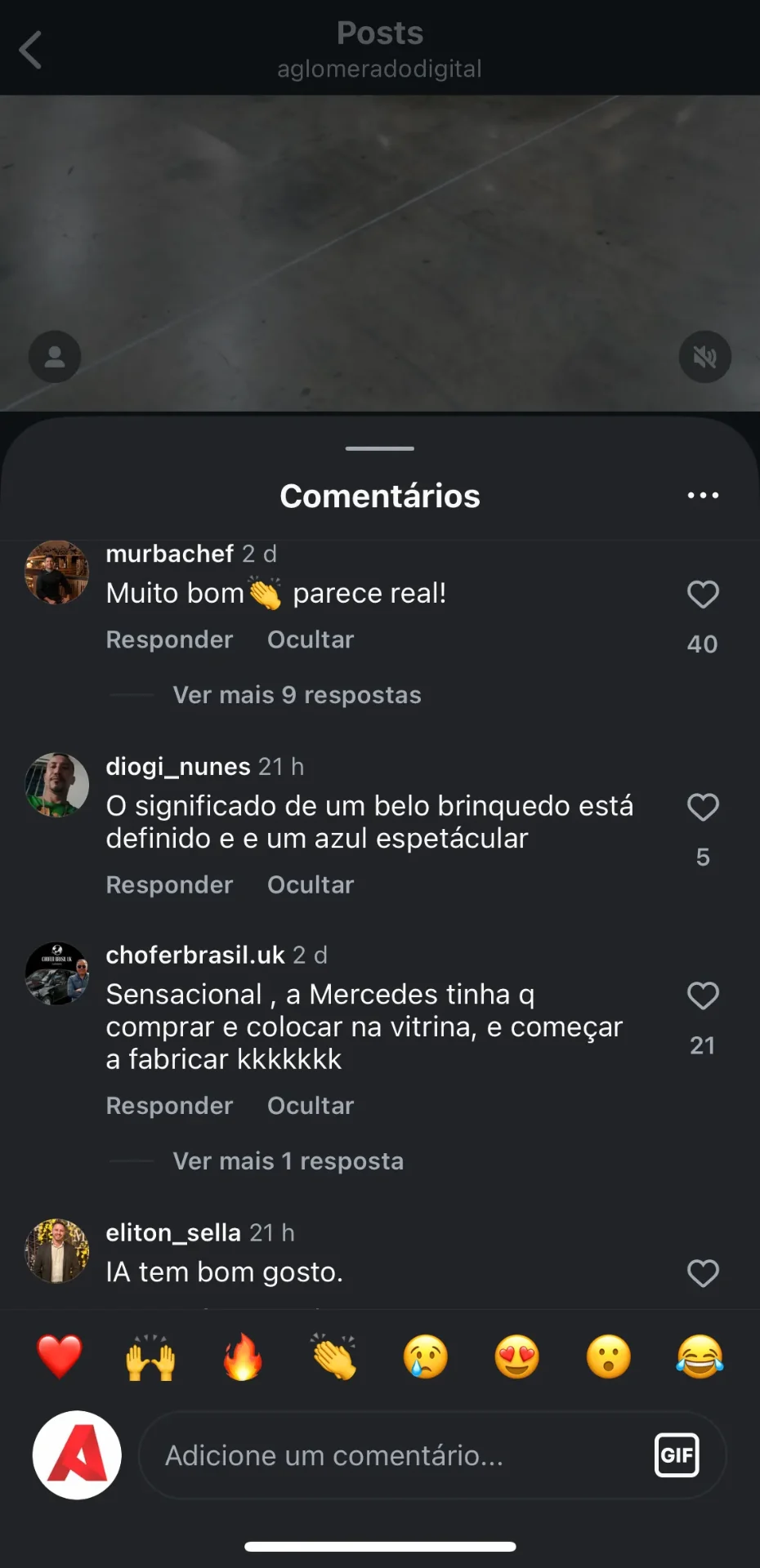 Comentário comunidade