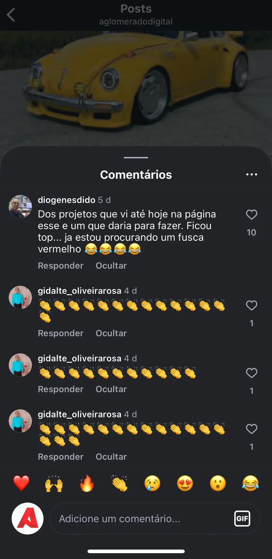 Comentário comunidade