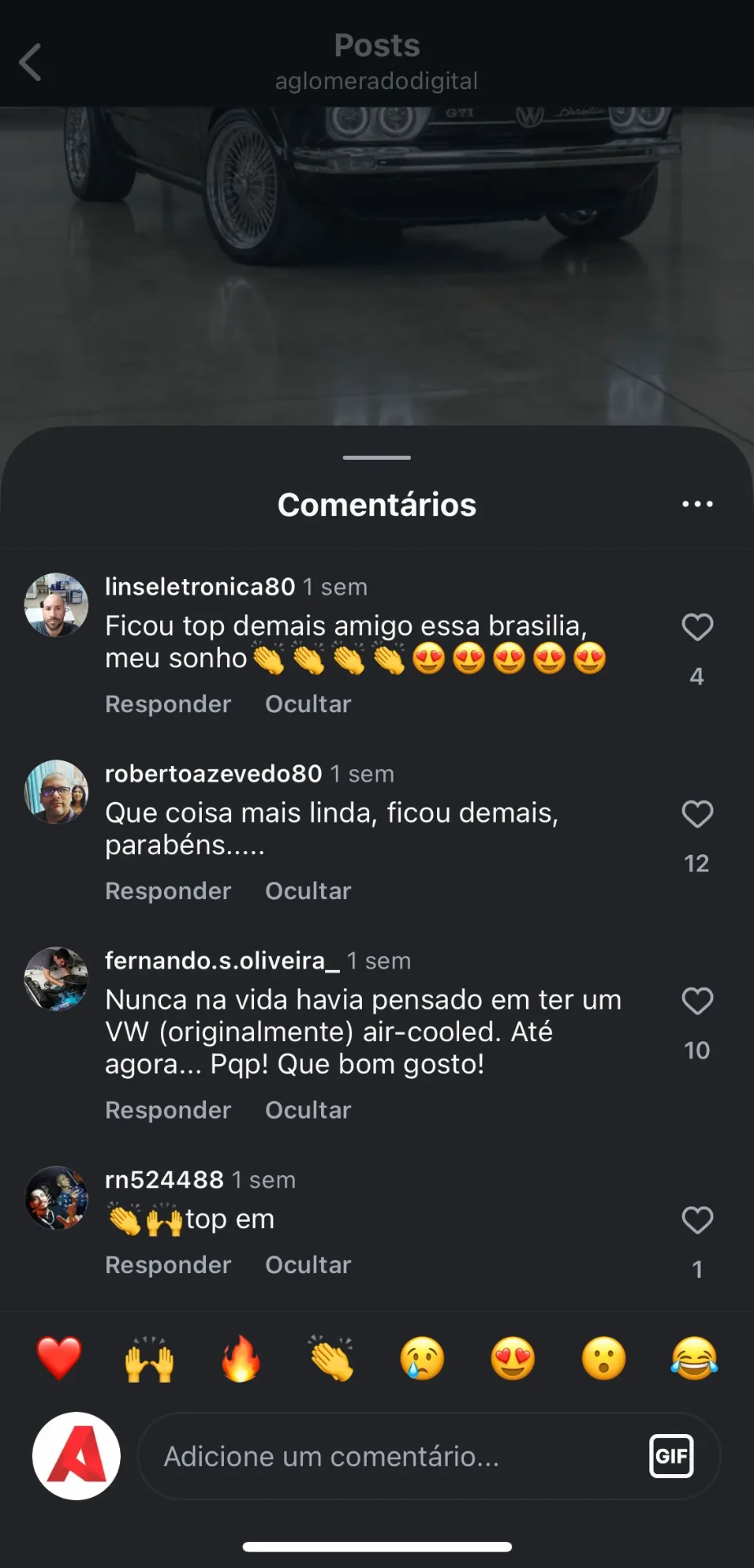 Comentário comunidade